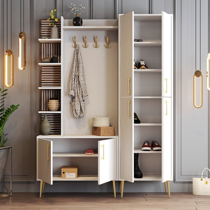 Hanah Home Viyana Da - Blanco y Oro